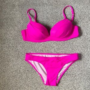 Victoria Secret bikini neon pink